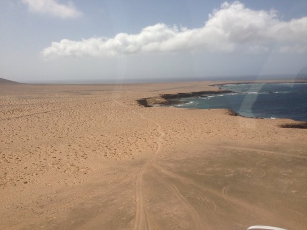 Punta de Jandia's airfield at the south of Fuerteventura