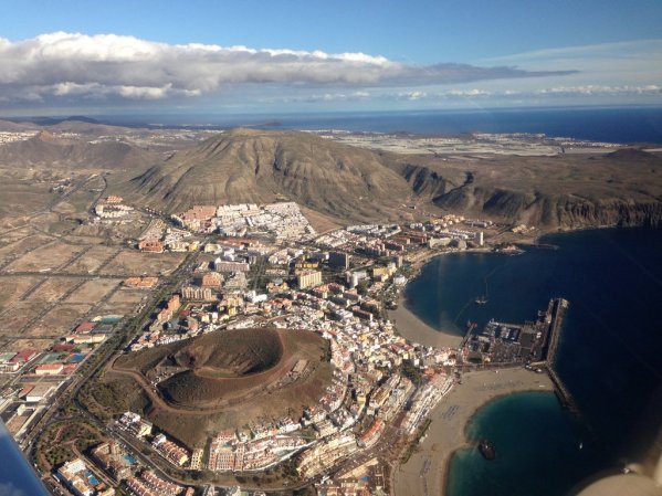 Los Cristianos from the air