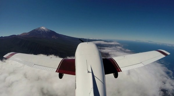 Gopro Mounted on the vertical stab