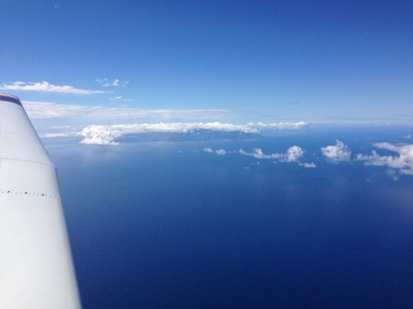 Passing La Gomera island