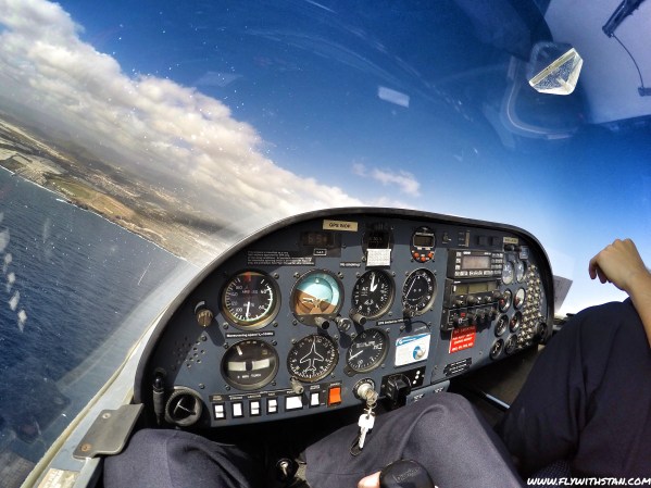 Reaching Gran Canaria's coast.