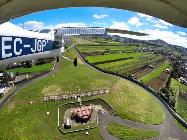 Seconds before touchdown