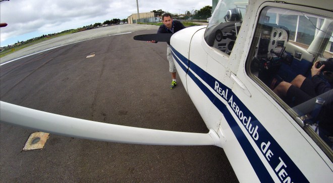 Peek a boo... During the outside check