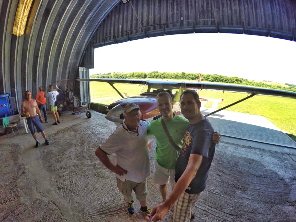 Selfie after our short flight.