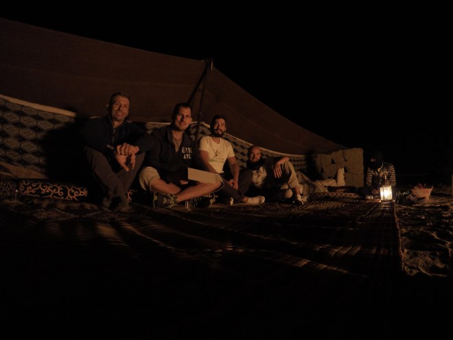 Having tea under the stars...