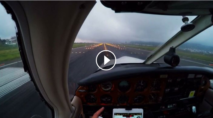 Approach into Tenerife North