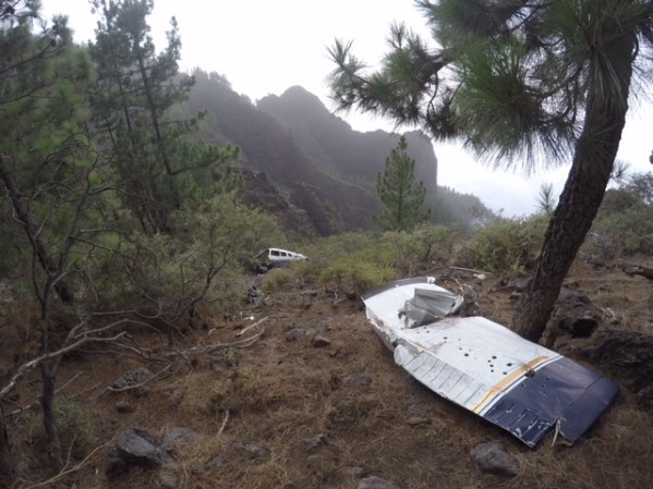 Wreckage of the EC-DSD.