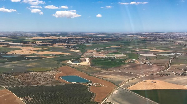 Views shortly after take off from Jerez de La Frontera