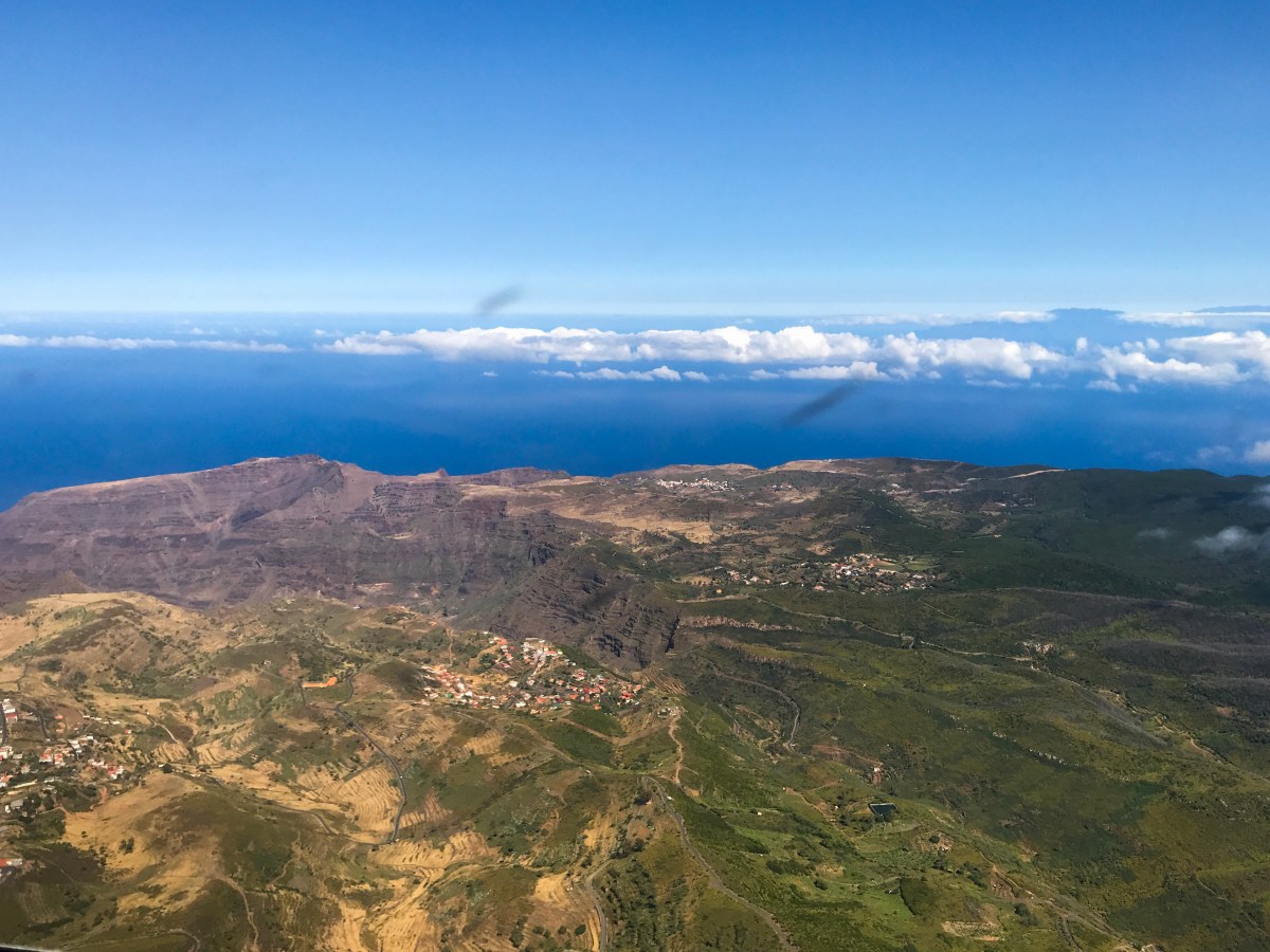 Aerial view of La Gomera