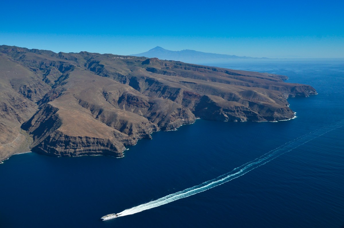 Aerial view of La Gomera