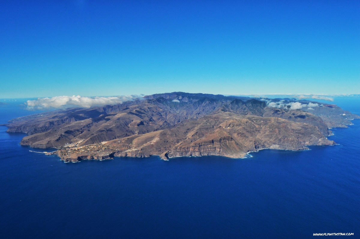 Aerial view of La Gomera
